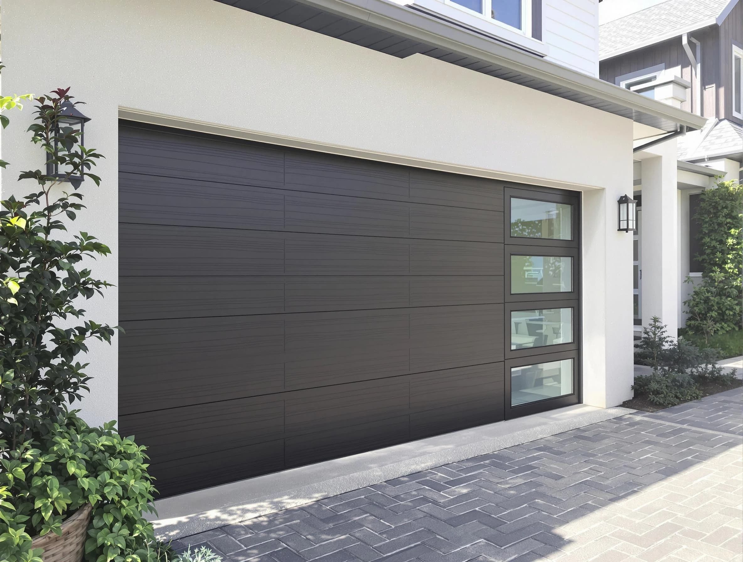 Custom garage door installation by Nashville Garage Door Repair in Nashville