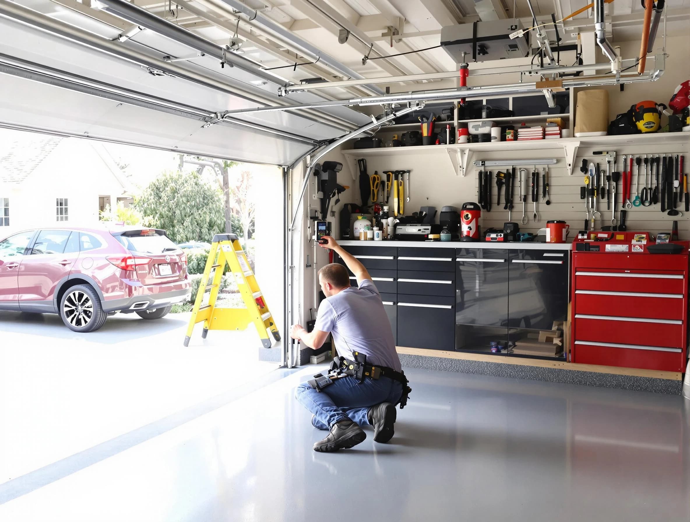 Local garage door repair service by Nashville Garage Door Repair in Nashville