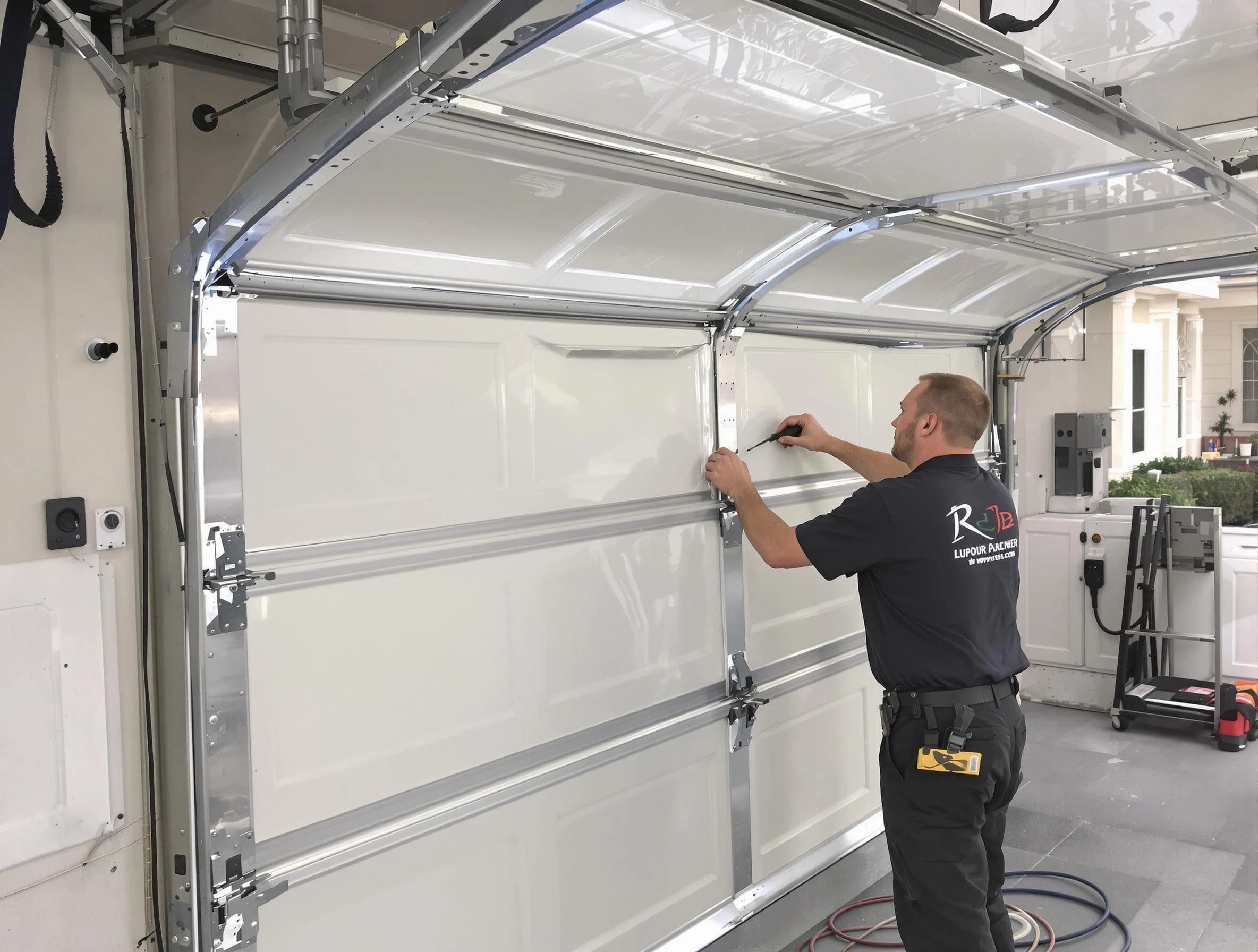 Nashville Garage Door Repair professional performing panel repair in Nashville