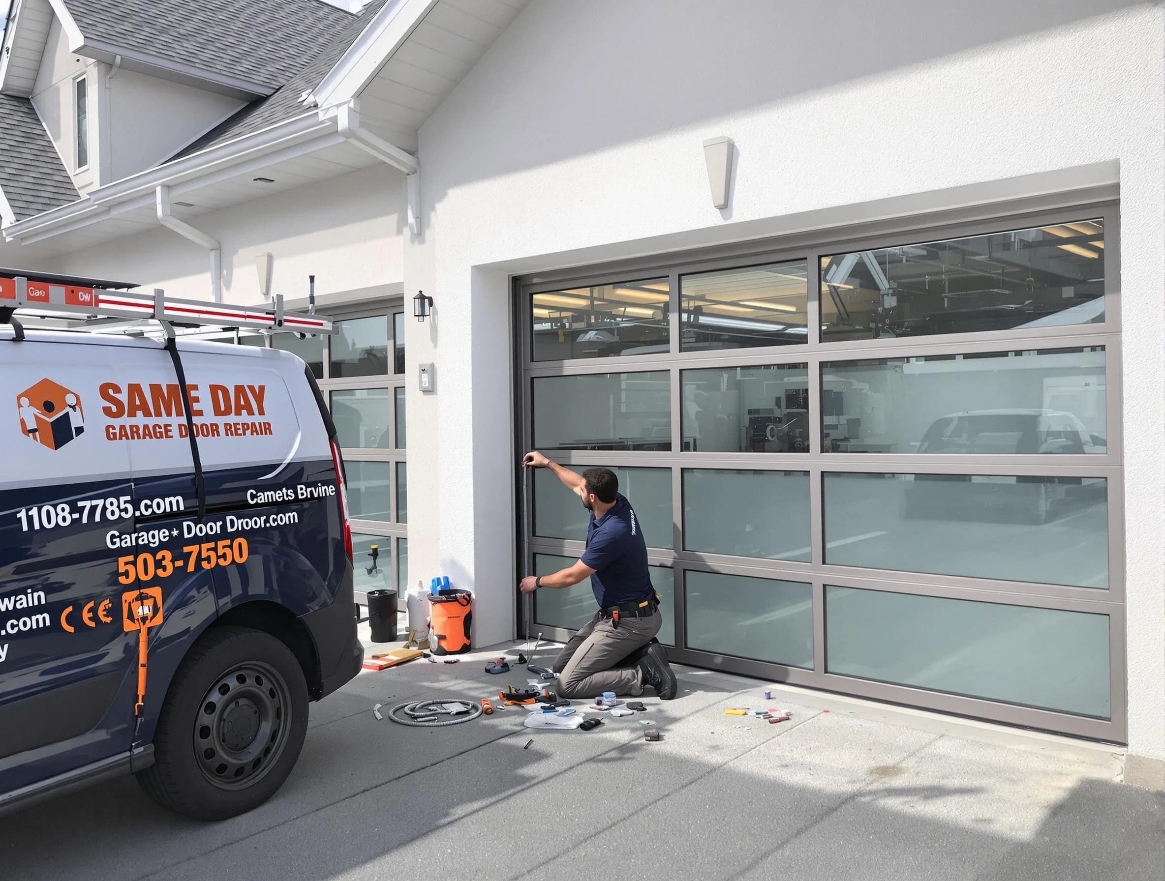 Same-day garage door repair service by Nashville Garage Door Repair in Nashville