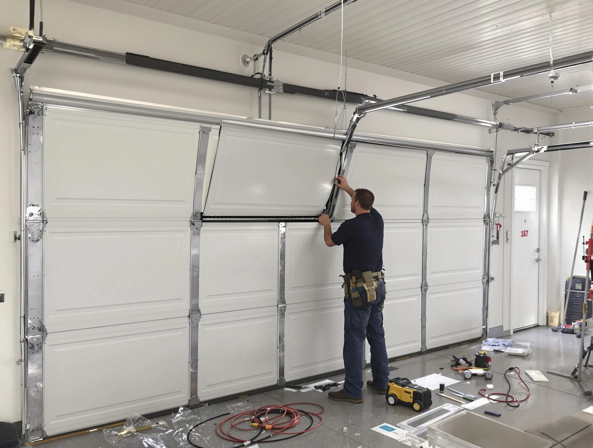 Garage Door Section Replacement in Nashville