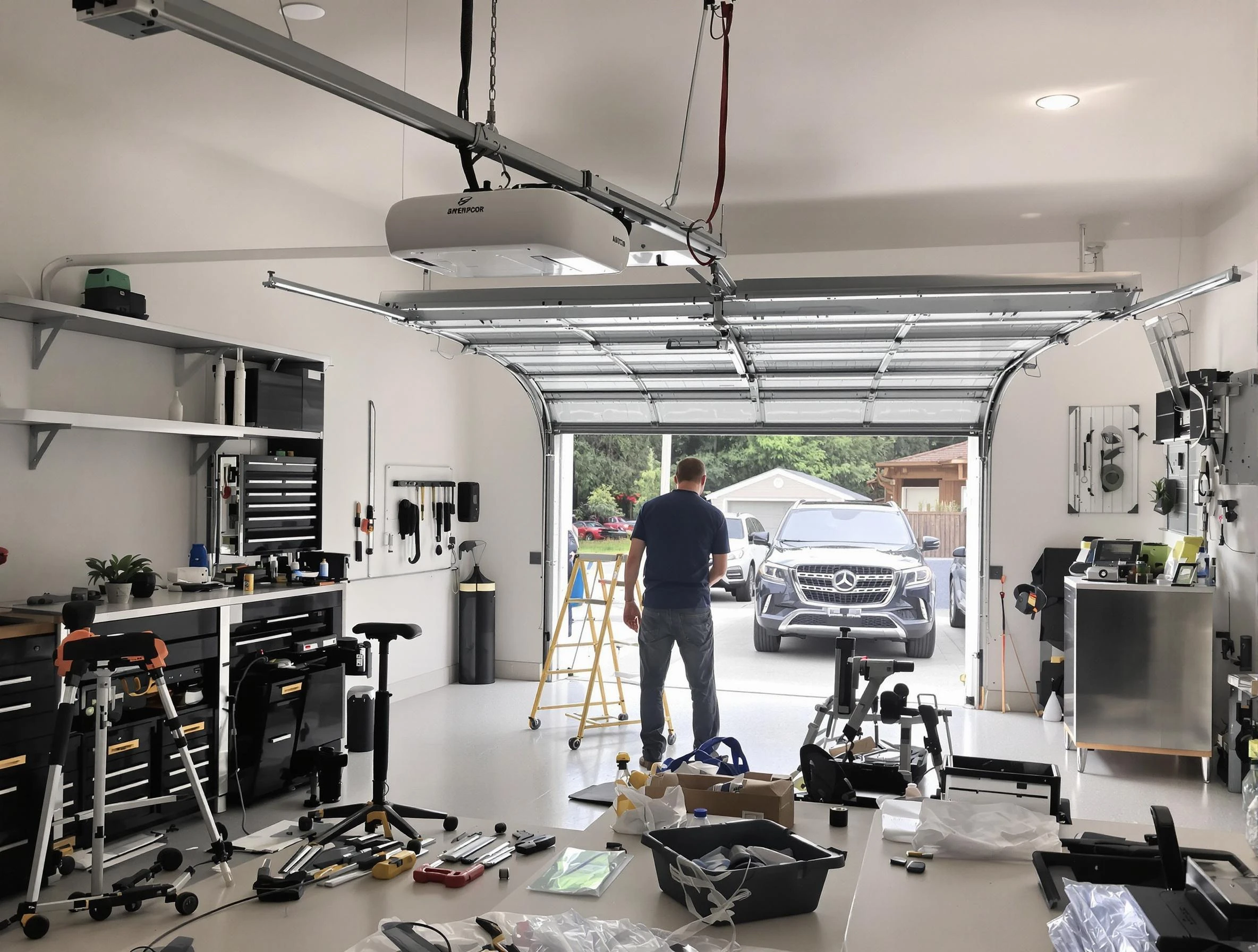 Garage door opener installation by Nashville Garage Door Repair in Nashville