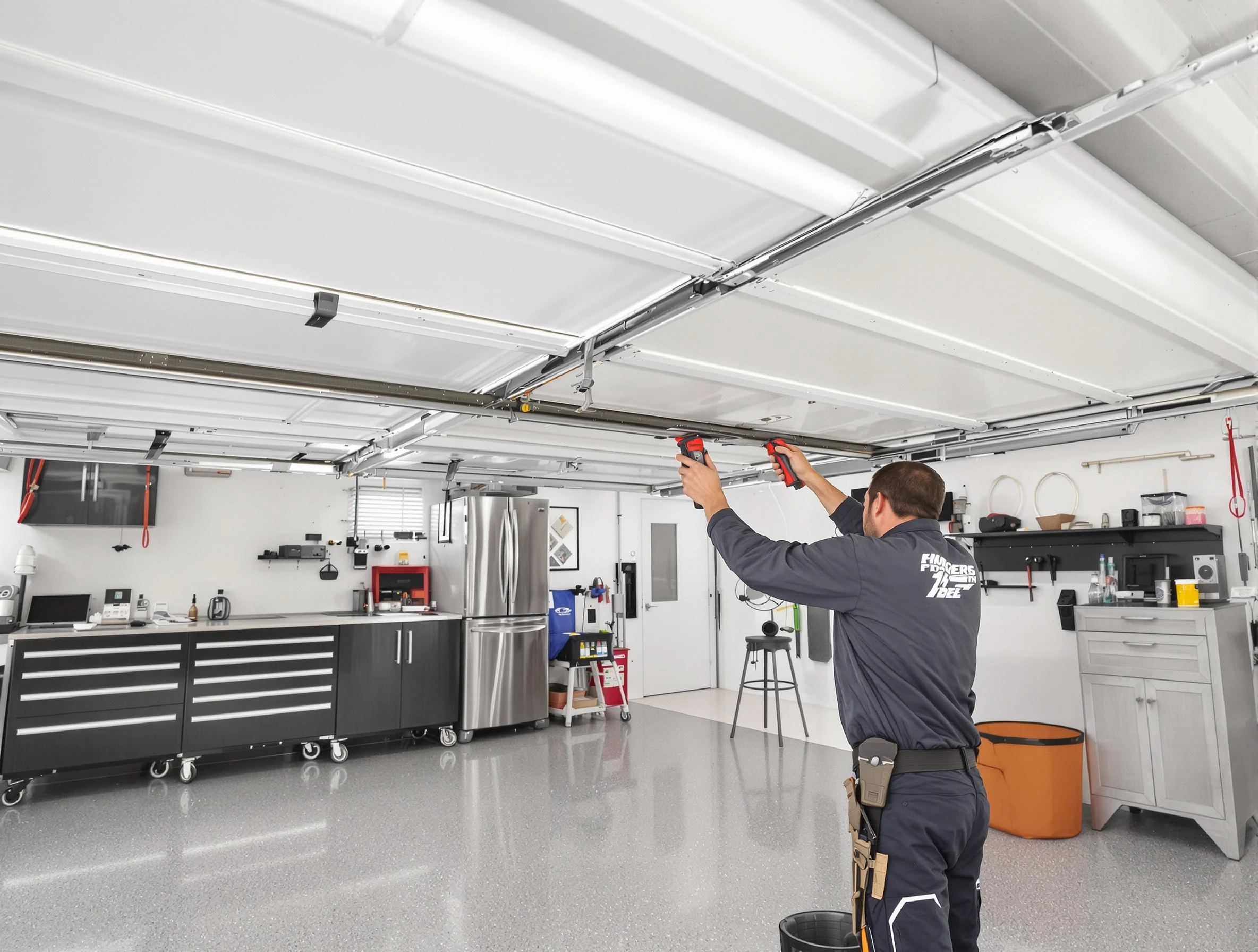 Overhead garage door repair service by Nashville Garage Door Repair in Nashville