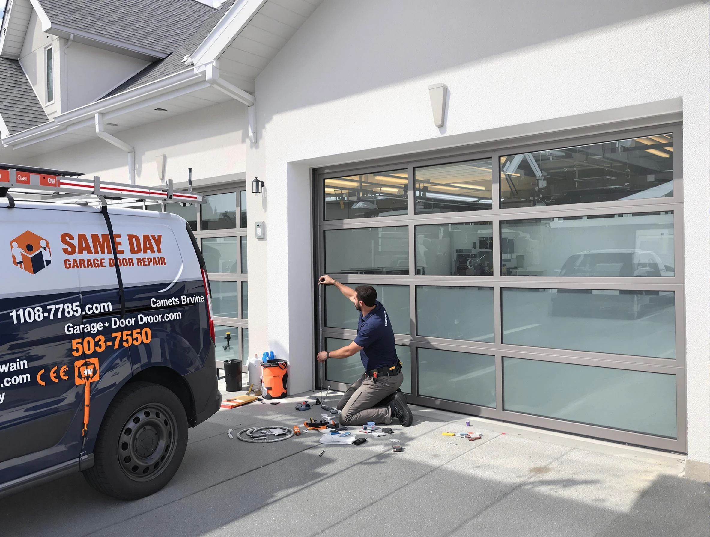 Same-day garage door repair service by Nashville Garage Door Repair in Nashville